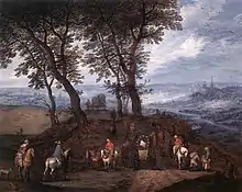Image 25Jan Brueghel (I) - Travellers on the Way, second half of 16th Century (from History of road transport)