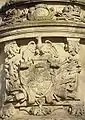 The king's Janina coat of arms with an eagle and Pogoń