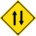 Two-way traffic ahead