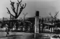 Japanese Imperial Army's temporal office built on the site of the burnt-out Hiroshima regiment HQ