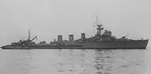 Light cruiser Kitakami on 20 January 1945 at Sasebo Naval Arsenal