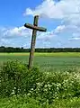 A wooden cross