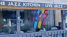 Store front of the Jazz Kitchen
