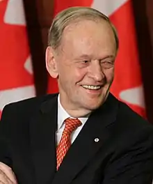 Jean Chrétien, 20th Prime Mininister of Canada.