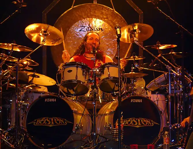 Jeff Neal playing with Boston on June 13, 2008 in Hinckley, MN