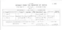 A Jersey birth certificate.