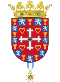 Coat of Arms of José Agustín de Lecubarri as Cross of the Order of Charles III (1834-1874)