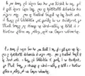 Quikscript example of the same passage in Junior Quikscript(above) and Senior Quikscript(below)