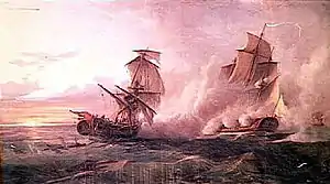 Capture of HMS Fox by Junon&nbsp;(1778)