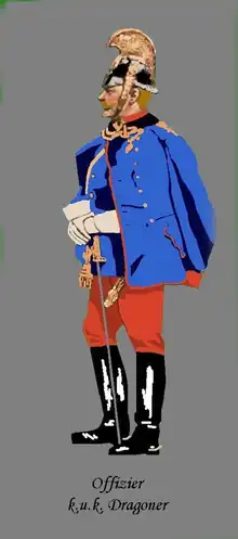 Dragoon´s officer – parade adjustation