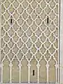 Sebka motif on one of the façades of the minaret