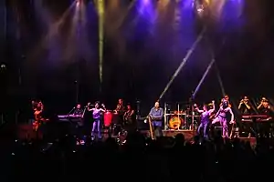 KC and the Sunshine Band performing at Loessfest in Council Bluffs, Iowa, in 2017
