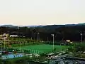 The sports grounds of the institute.