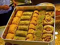 Several types of Baklava