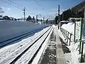 Kamishiro Station platform in March 2006