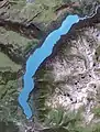 Lake Kanas satellite Landsat 7, 2006