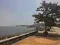 The view looking toward sea