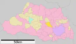 Location of Kawajima in Saitama Prefecture