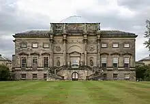 Kedleston Hall (Kedleston, Derbyshire, England) based on the Arch of Constantine in Rome, the 1760s, by Robert Adam