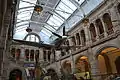 Spitfire F.21 LA198 of 602 (City of Glasgow) Squadron above animals in the West Court.