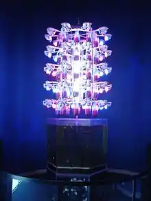 'Farm Fountain; living sculpture, an example of Ken Rinaldo’s bio-art collaboration with Amy Youngs