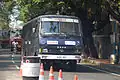 Kerala Police bus in kochi.