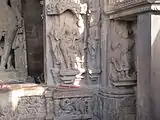Ganga-Yamuna Sculpture Chaturbhuj Temple, Khajuraho India