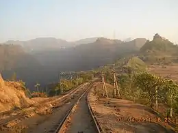 Khandala reversing station as seen from Monkey hill