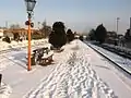 Kidderminster Town in the snow.
