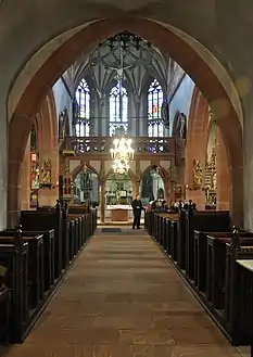 Pews for the congregation