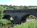 Kildwick Bridge west side built 1305–13 with ribbed vaulting