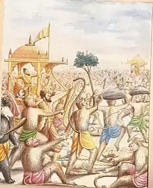 Image 74Killing of Ravana Painting by Brahmstra of Arrow of Brahma (from List of mythological objects)