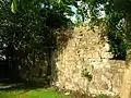 Part of the courtyard wall of Kilmaurs Place.