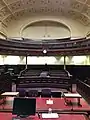 One of the numerous courtrooms