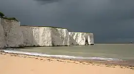 White cliffs at Kingsgate beach