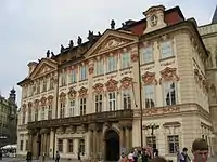 Kinsky Palace. Prague by Kilian Ignaz Dientzenhofer