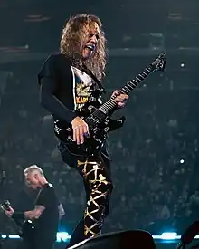 Hammett performing with Metallica in 2023