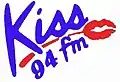 Kiss 94 FM logo from 1985–1989