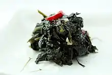 Kkaennip stir-fried in perilla oil