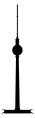 The distinctive outline of the Fernsehturm is sometimes used for logos