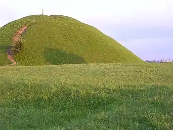 Krakus Mound in the Podgórze district of Kraków