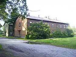 Wooden workers' barracks from the 1910s.