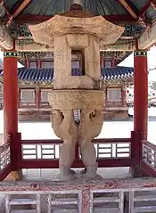 Ssangsajaseokdeung (Two Lion Stone Lamp)is National Treasure #5.