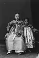 Korean mother and daughter, 1910–1920