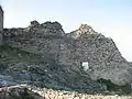 Koznik fortress above Rasina river on Kopaonik slopes