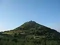 View from distance on Koznik fortress above Rasina river on Kopaonik slopes.
