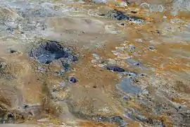 Boiling mudpools