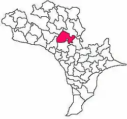 Mandal map of Eluru district showing  Agiripalli mandal (in Rose Colour)