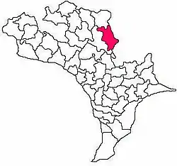 Mandal map of Eluru district showing  Musunuru mandal (in Rose Colour)