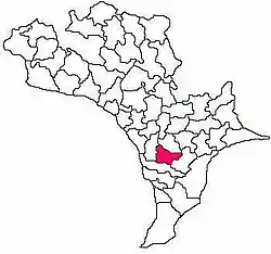 Mandal map of Krishna district showing  Movva mandal (in Rose Colour)